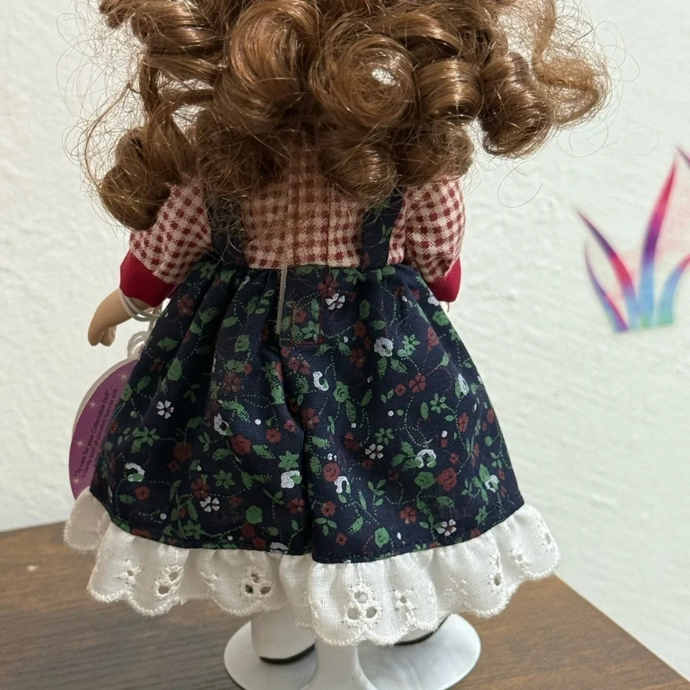 Russ Doll with Navy Floral Dress and Red Accents